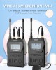 YELANGU YLG9929B MX4 Dual  Channel 100CH UHF Wireless Microphone System with 2 Transmitters and Receiver for DSLR Cameras and Video Cameras  Black