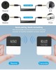 PULUZ Vlog Video Wireless Lavalier Microphone with Transmitter and Receiver for DSLR Cameras and Video Cameras  Black