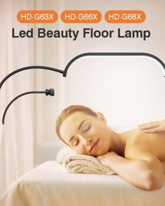 HD  G63X Floor Standing Remote Dimming LED Moon Lamp Manicure Eyelash Beauty Lamp  EU Plug