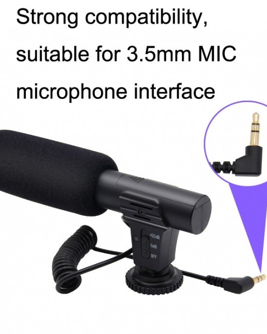 MAMEN MIC  05 Micro SLR Camera Microphone  Black