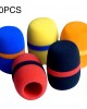 10 PCS Handheld Dust Proof Soft Sponge Microphone Cover  Random Color