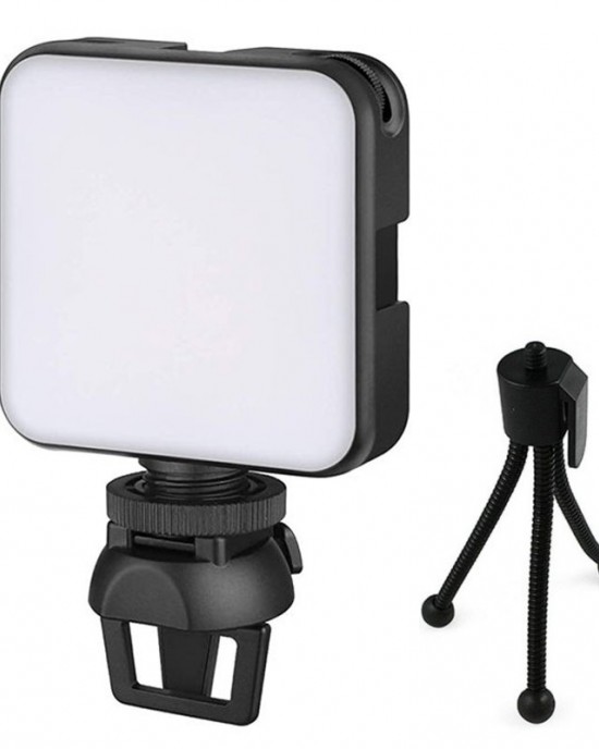 W64 64LEDs Video Conferencing Mobile Laptop Live Fill Light Photography Pocket Lamp  Clip Tripod Set