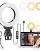 YRing48 4  Inch 48LEDs Laptop Camera Video Conference Live Beauty Ring Fill Light  Clip with Tripod