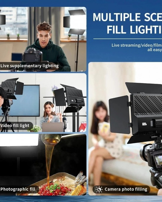 Pixel P30 20W 2500  6500K 2400Lux Dual Color Temperature Photography Fill Light Standard Set