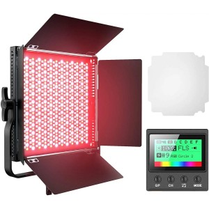 Pixel K80 RGB 45W 2600  10000K 552 LEDs Photography Fill Light Panel Lamp With LCD Display  US Plug Standard Set