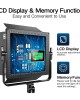 Pixel K80 RGB 45W 2600  10000K 552 LEDs Photography Fill Light Panel Lamp With LCD Display  US Plug Standard Set