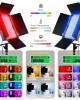 Pixel K80 RGB 45W 2600  10000K 552 LEDs Photography Fill Light Panel Lamp With LCD Display  US Plug Standard Set